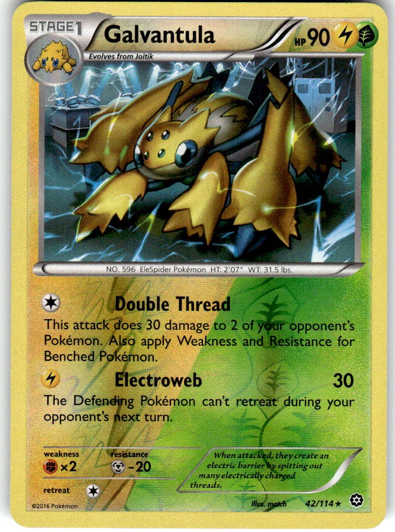 Galvantula Rare XY - Steam Siege 42/114 LP