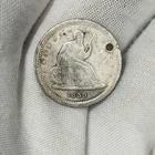 1839-P 25c Seated Liberty Quarter 1/4 Dollar Silver Philadelphia Early US Coin