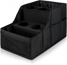 Car Seat Organizer  Back Seat Organizer with 7 Compartments, 2 Cup Holders  Mu