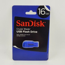 SanDisk 16GB Cruzer Blade USB 2.0 Flash Drive Blue