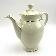 Bavaria Porzellan Kaffeekanne Goldrand | Bridgerton Stil Vintage Teekanne Edel