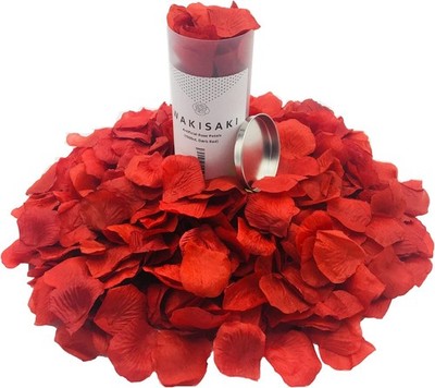 Künstliche gefälschte Rosenblätter für romantische Nacht Hochzeit Antrag Event Party