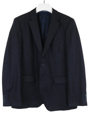 HUGO BOSS The Keys3 Blazer Men's UK 52 Lined Blue Single-Breasted Pure Wool