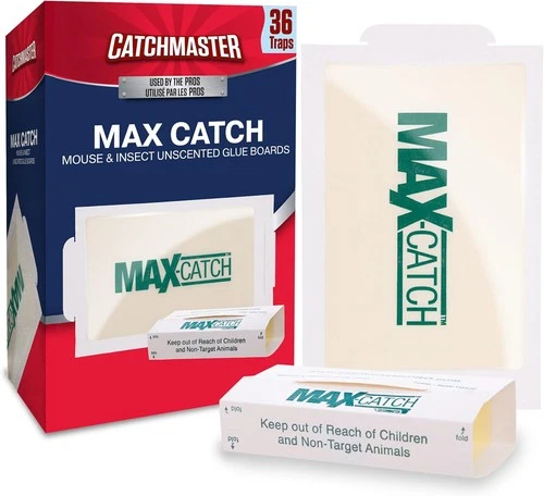 Catchmaster Max-Catch Unscented Mouse Glue Traps, Pesticide-Free, Indoor - product listing photo