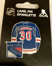 NY RANGERS PIN HENRIK LUNDQVIST JERSEY #30 MSG NHL HOCKEY RETIRED NUMBER