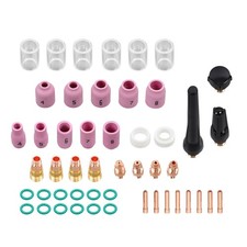 TIG Welding Torch Stubby Gas Lens 10 Pyrex Glass Cup Kit For WP-17/18/26 49Pcs