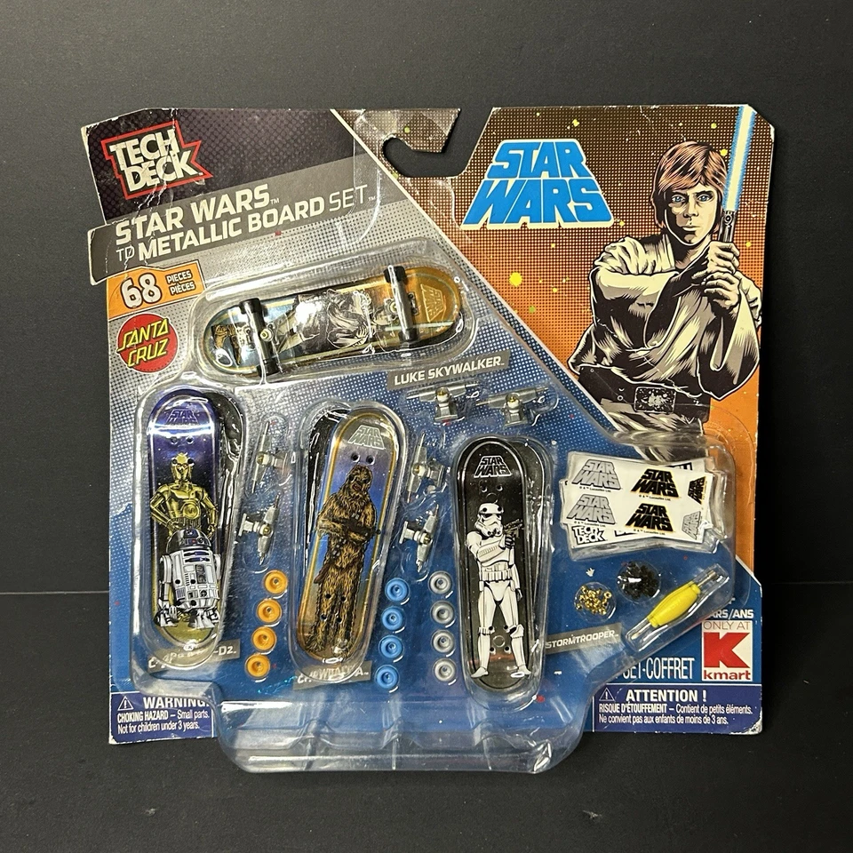 Tech Deck Star Wars Tabla de Skate Metálica 68 Set Santa Cruz KMart Exclusivo NUEVO Foto 2 de 4