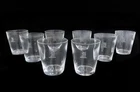 8 Steuben Art Glass Highball Goblets in #7711 Heraldic Emblem Signed