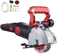 Scanalatrice per Tracce Muro da 1700W con Laser Guida, 2 Lame Diamantate