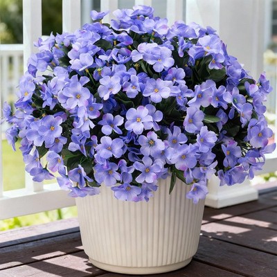 Artificial Flowers for Outdoors Decoration, 5 Bundles Faux Hydrangea UV Resis...