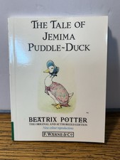 The Tale of Jemima Puddle-Duck Beatrix Potter BP Special Edition 1991 Softcover