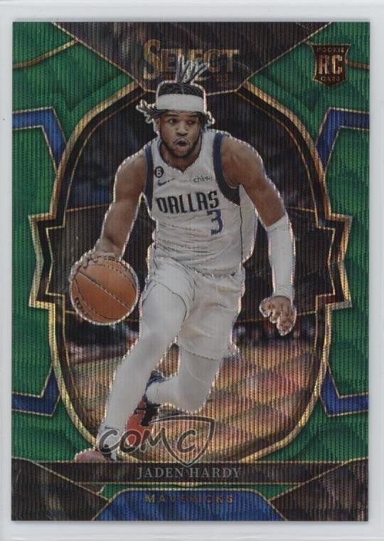 2022-23 Panini Select Concourse Green Wave Prizm 11/50 Jaden Hardy #80 1cc0