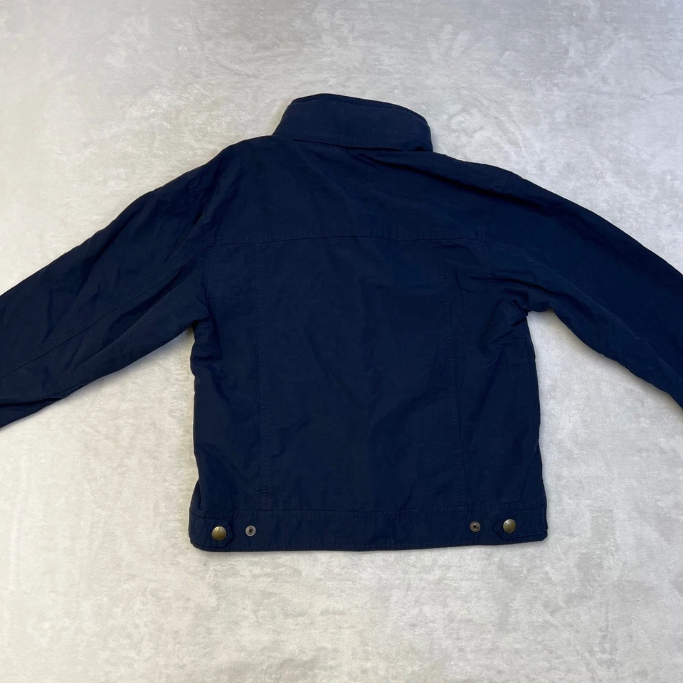 Polo Ralph Lauren Jacket Kid's S (8-10) Navy Blue Full Zip Red Logo Outerwear - Image 4 of 4