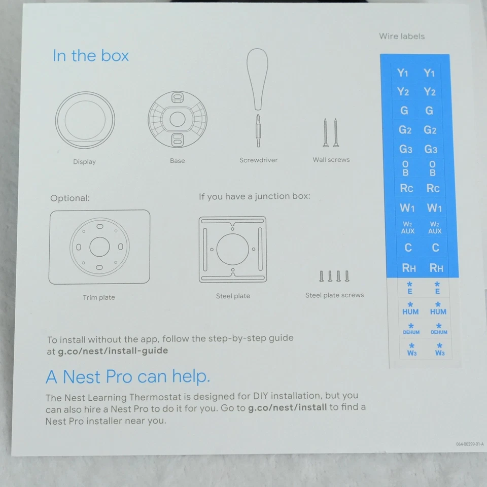 Термостат обучающий Google Nest черный умный дом климат-контроль - Изображение 4 из 4