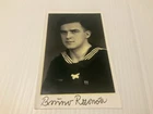 WW2 GERMAN  NAVY BATTLESHIP BISMARCK  SURVIVOR BRUNO RZONCA SIGNED CARD
