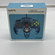 Nintendo 64 High Quality Controller XYAB Proto64 Turbo Teal