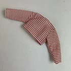 Barbie Doll Long Sleeve Shirt Red White Stripes Vintage