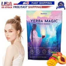 Yerba Magic Yerba Mate Instant Tea Powder - Peach Mango Flavor - 30 Servings