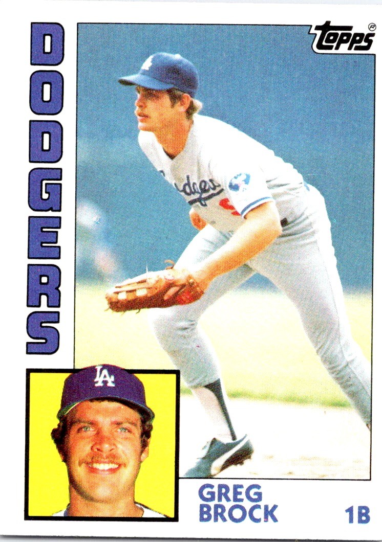 1984 Topps #555 Greg Brock - Near Mint or Better