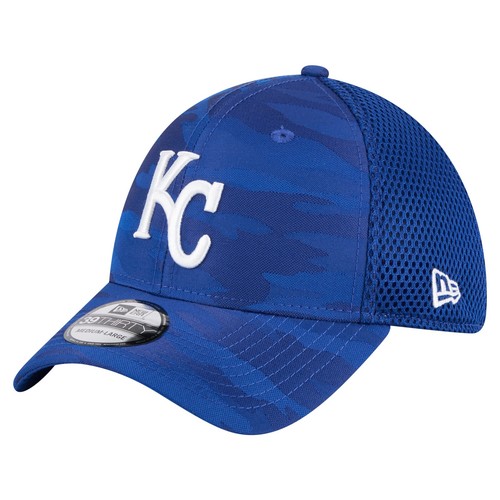 Herren New Era Royal Kansas City Royals Subtle Camo 39THIRTY Flex Mütze