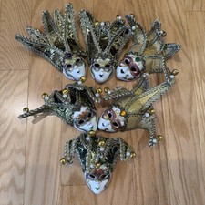 Authentic Venetian Carnival Masks-Set of 6