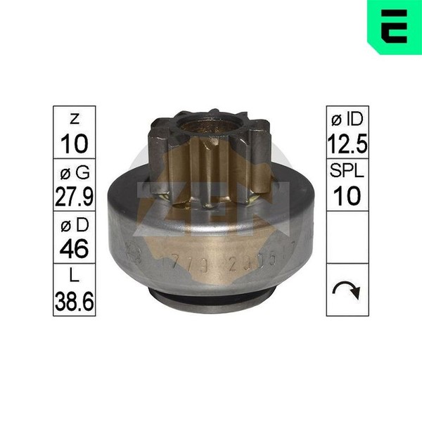 Era ZN1779 Freilaufgetriebe, Starter FüR Abarth Alfa Romeo Audi Ford Lancia Vw-image