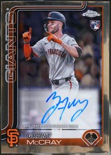 2025 Topps Chrome - Rookie Autographs Baseball Grant McCray #RA-GM NM