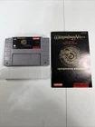 New ListingWizardry V: Heart of the Maelstrom (SNES, 1994) & Manual Tested