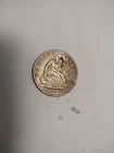 1853 Seated Liberty Half Dollar Arrows & Rays Holed U.S. 50c Type Coin