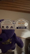 Limited Treasures NFL Edition Vikings Randy Moss 84 Plush Bear w/ Case 1998