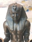 Egyptian Figurine Kneeling Pharaoh Candlestick Holders 7" Tall Only One! — photo 3