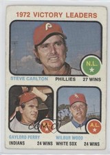 1973 Topps League Leaders Steve Carlton Gaylord Perry Wilbur Wood #66 HOF 0y5