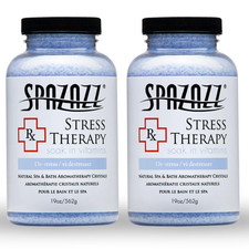 Spazazz Rx Stress Therapy Natural Spa Bath Salt Aromatherapy Crystals- 2 Pack