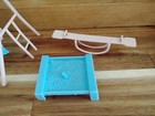Vintage Lot MARX Plastic Dollhouse Playground Swing set Sand Box Children Slide  — photo 5