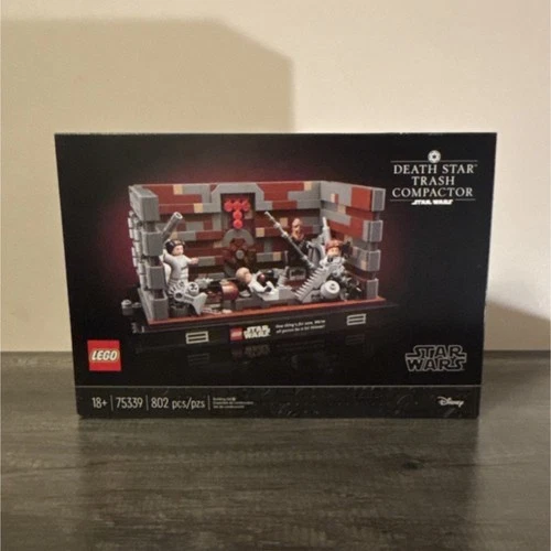 LEGO Star Wars Death Star Trash Compactor Diorama 75339 802pcs Leia Han Solo Set