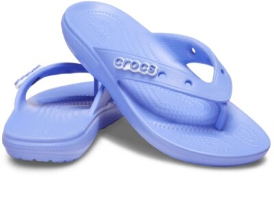 Crocs Men and Women's Classic Crocs Flip Digital Violet