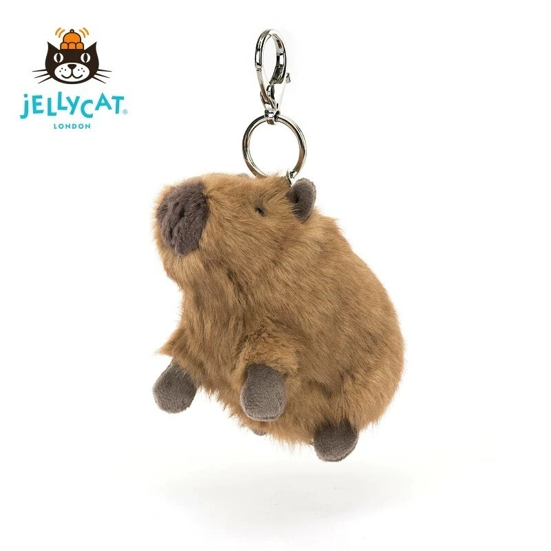 Bolso Clyde Capibara Dije 10 cm Marrón JugueteJellycat Muñeca Peluche Suave Muñeca Regalos Nuevo Foto 3 de 4