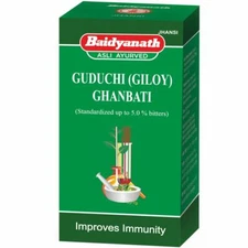 Baidyanath GUDUCHI (Giloy) Ghanvati 60 Tablets Immunity Booster Herbal Ayurvedic