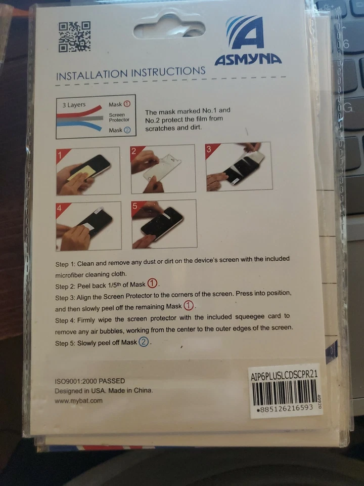 MyBat Asmyna Apple iPhone 6 Plus Screen Protector Clear - Image 3 of 4