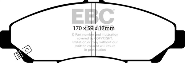 Ebc Brakes DP61801 Greenstuff 6000 Serie BremsbeläGe FüR Lkw Suv Scheibenbremsen-image