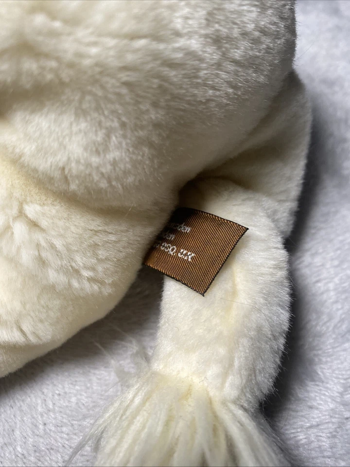 Ravensden White Lion Plush Albino Big Cat Laying 11"L Floppy StuffeToy Pet Lovey - Image 4 of 4