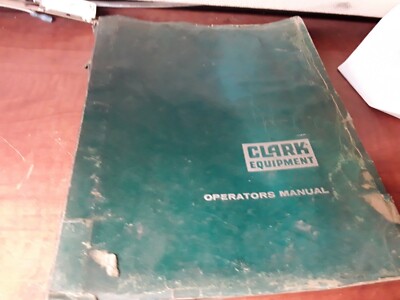 Clark 355 Operators Manual