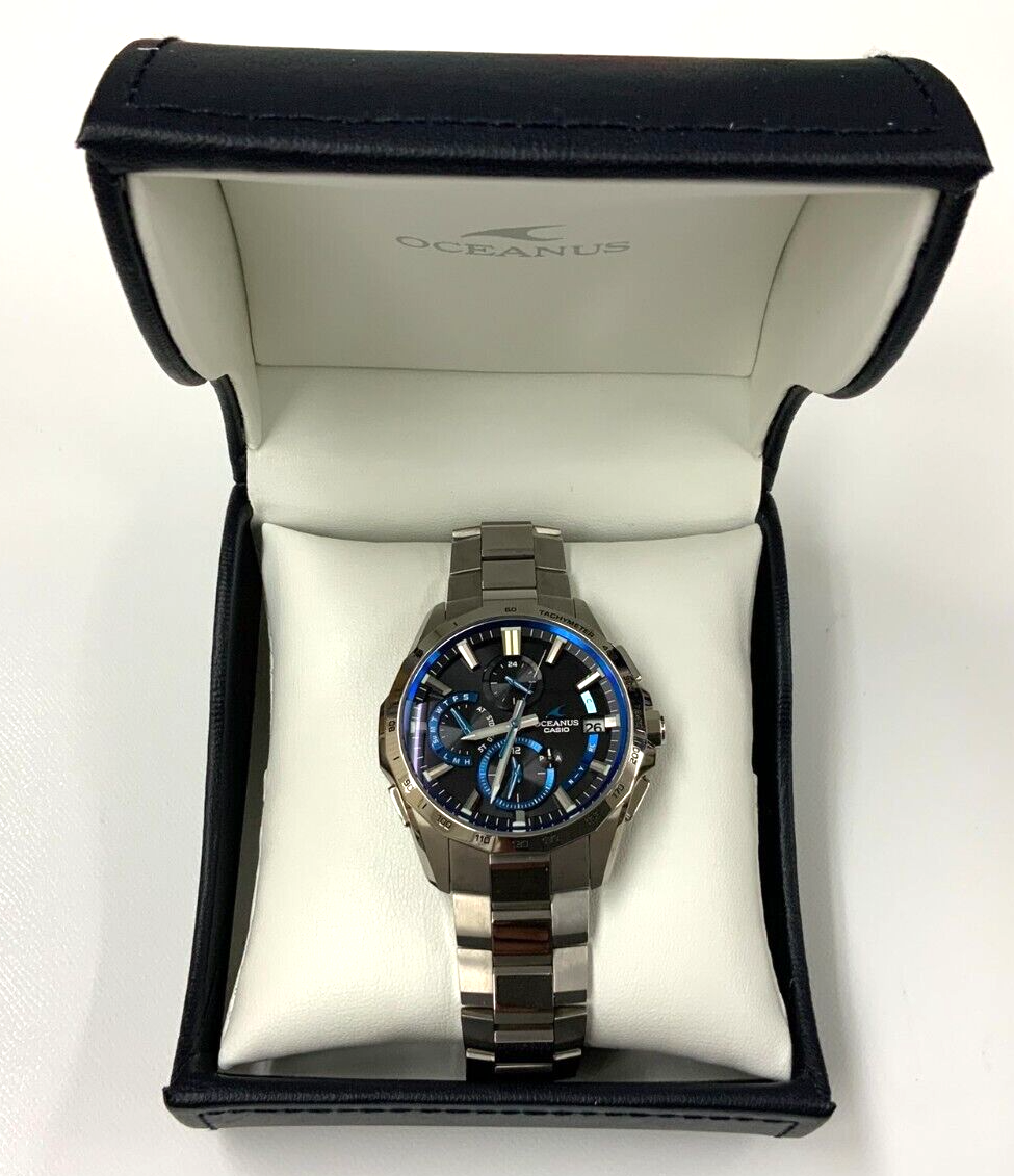 CASIO OCW-S4000-1AJF OCEANUS Manta S4000 series solar black men's