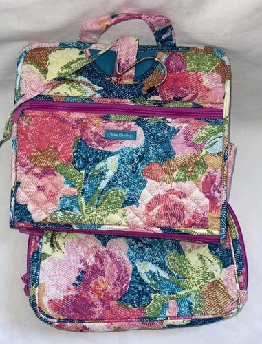 Vera Bradley Hanging Organizer Roll Up Superbloom Makeup Bag 29” X 11” - Picture 5 of 12