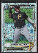 2021 Bowman Chrome Alexander Mojica BCP-179 1st Shimmer Refractor Pirates