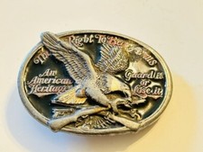 Belt Buckle - The Right To Bear Arms - An American Heritage