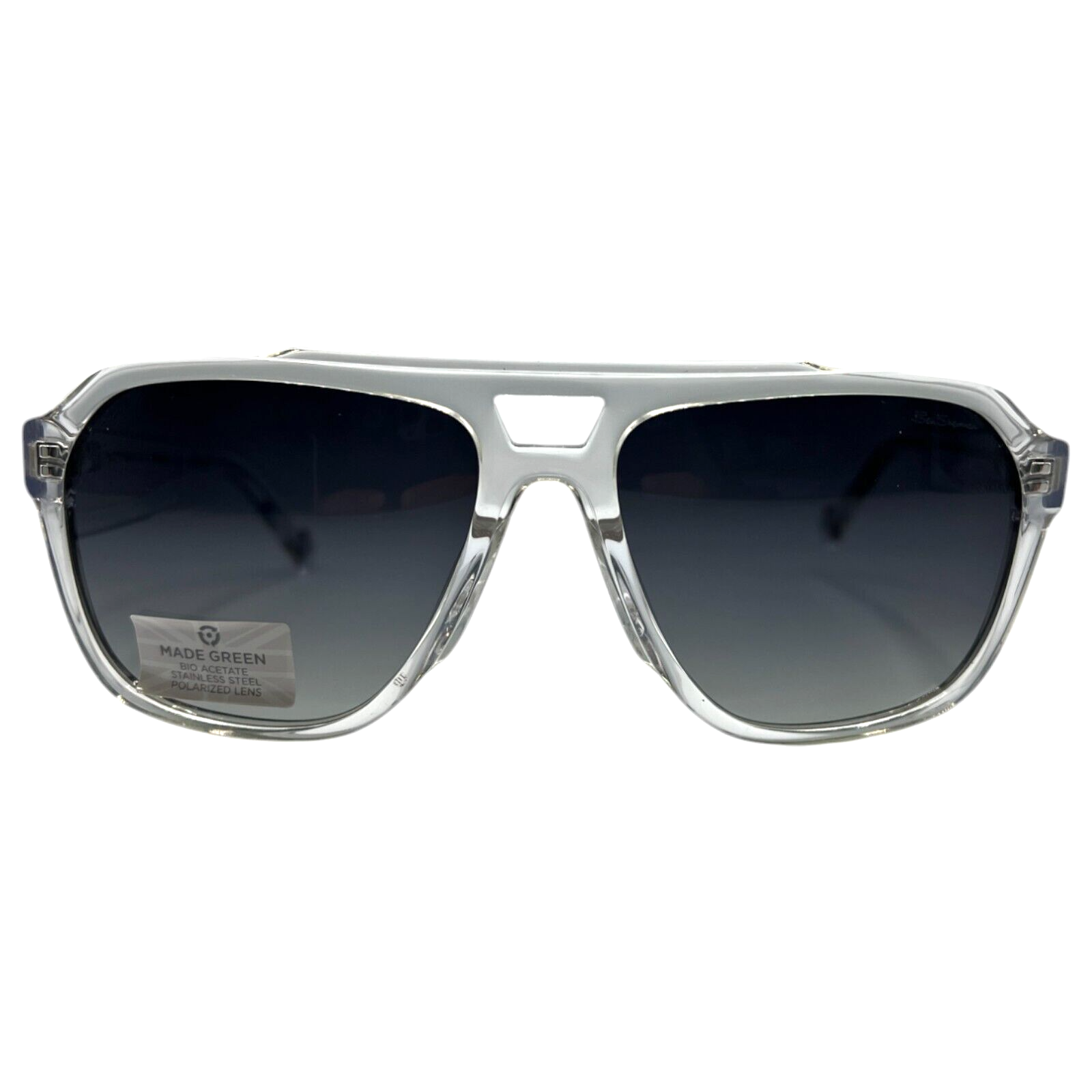 AUTHENTIC & NEW - BEN SHERMAN - MANOR C02 58/16/140 CRYSTAL POLARIZED SUNGLASSES