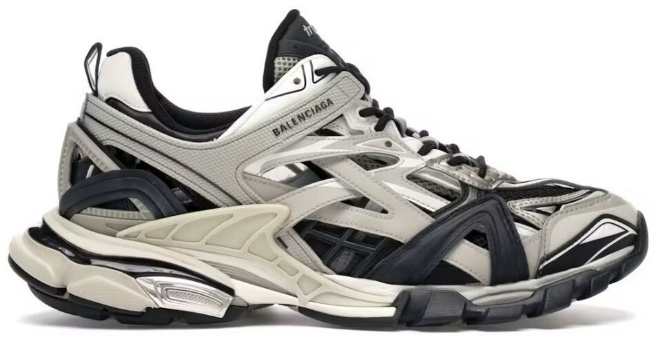 靴 BALENCIAGA track2 Beige 43 27.5-28.5cm Size 13 - Balenciaga Track.2 Sneaker Beige Black for sale online