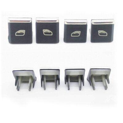 4Pcs Window Master Cover Switch Button Caps For Porsche Panamera Cayenne Macan