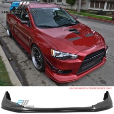 Fits 08-15 Mitsubishi Lancer Evo 10 X Evolution Pu Front Bumper Lip Fits 08-15 Mitsubishi Lancer Evo 10 X Evolution Pu Front Bumper Lip